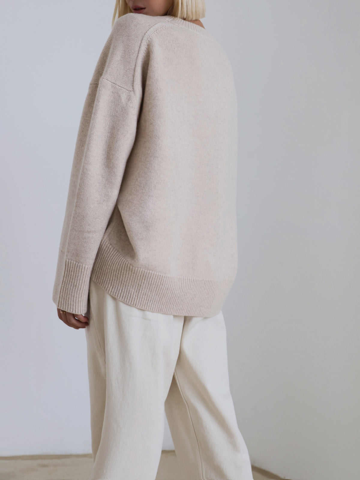 Cozy Luxe Stickad Sweatshirt