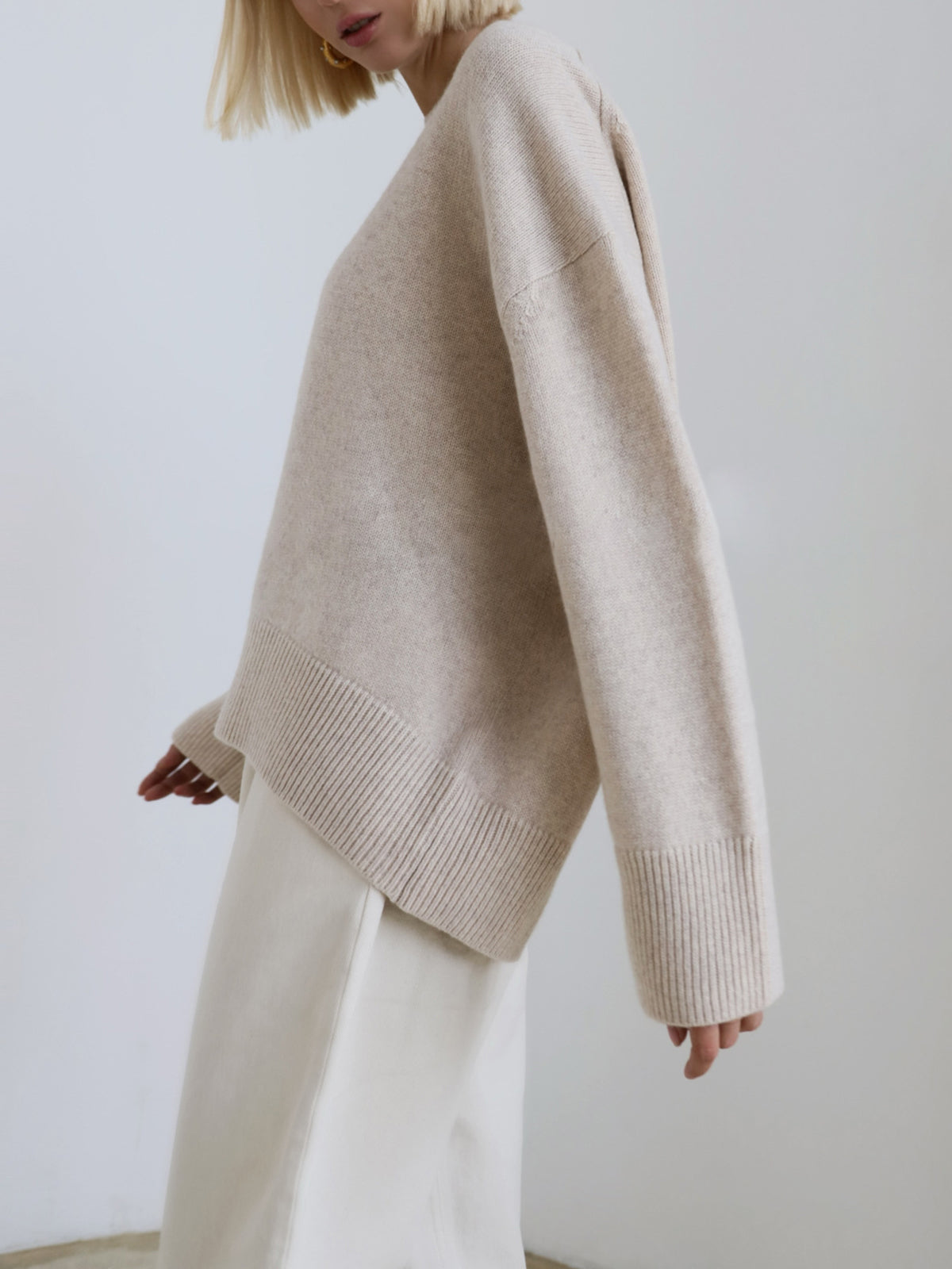 Cozy Luxe Stickad Sweatshirt