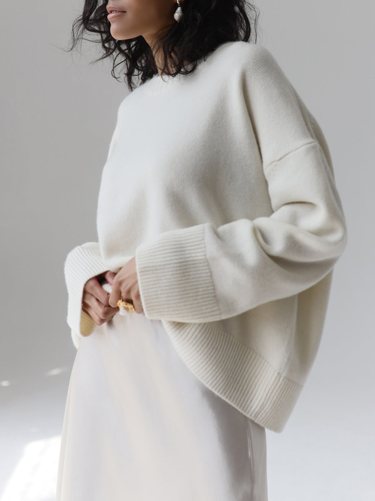 Cozy Luxe Stickad Sweatshirt