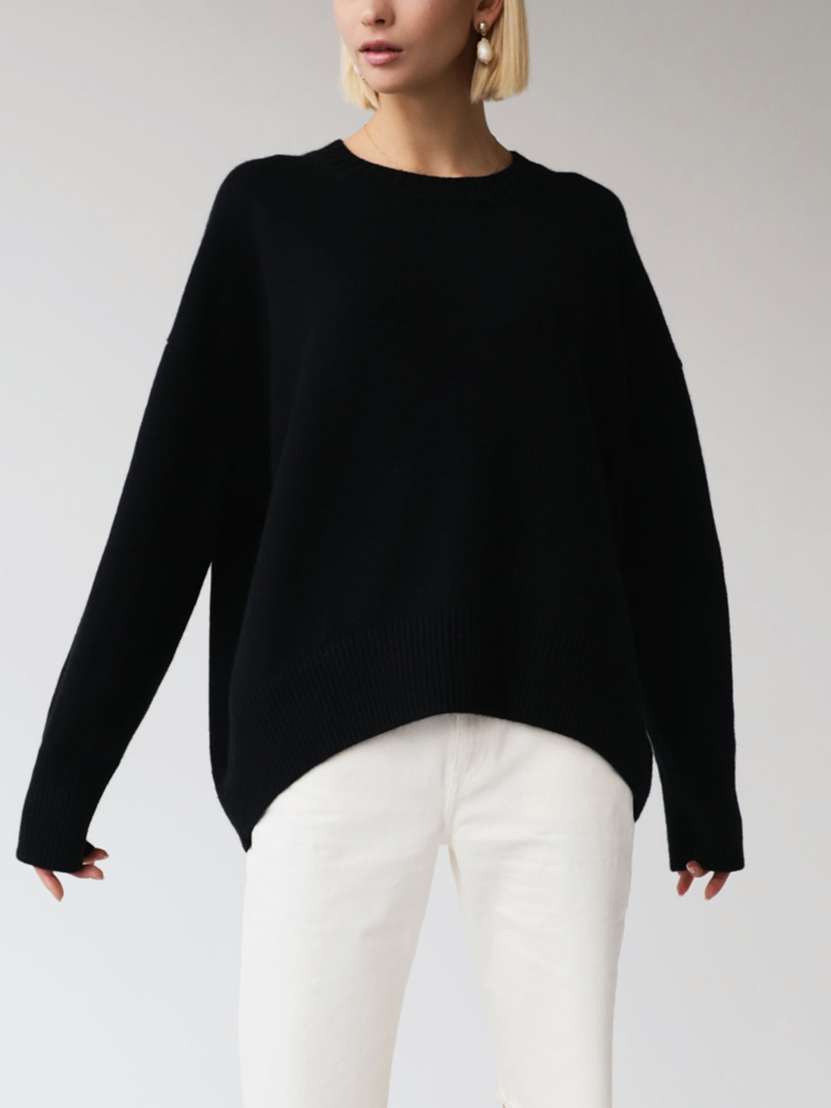 Cozy Luxe Stickad Sweatshirt