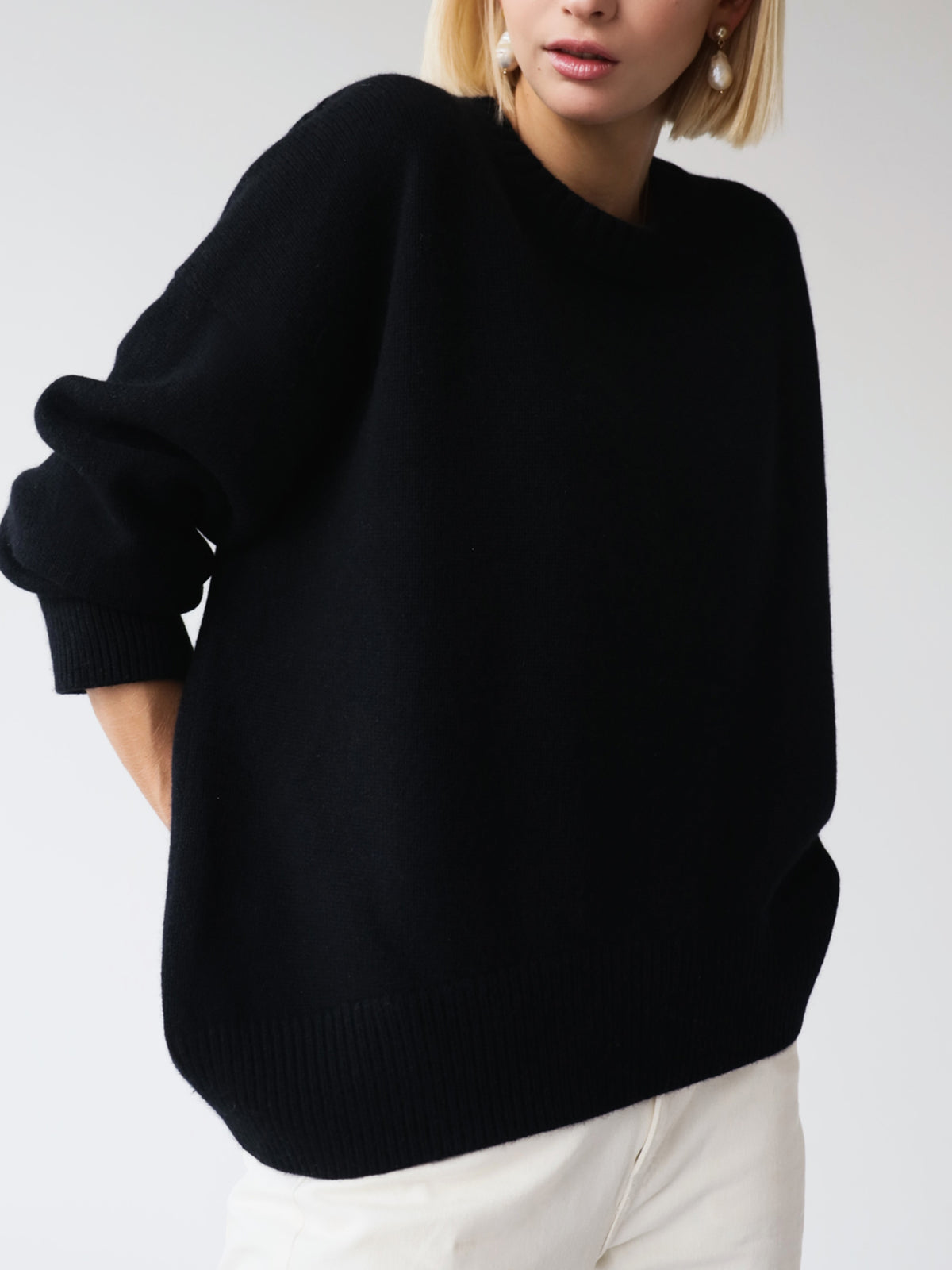 Cozy Luxe Stickad Sweatshirt