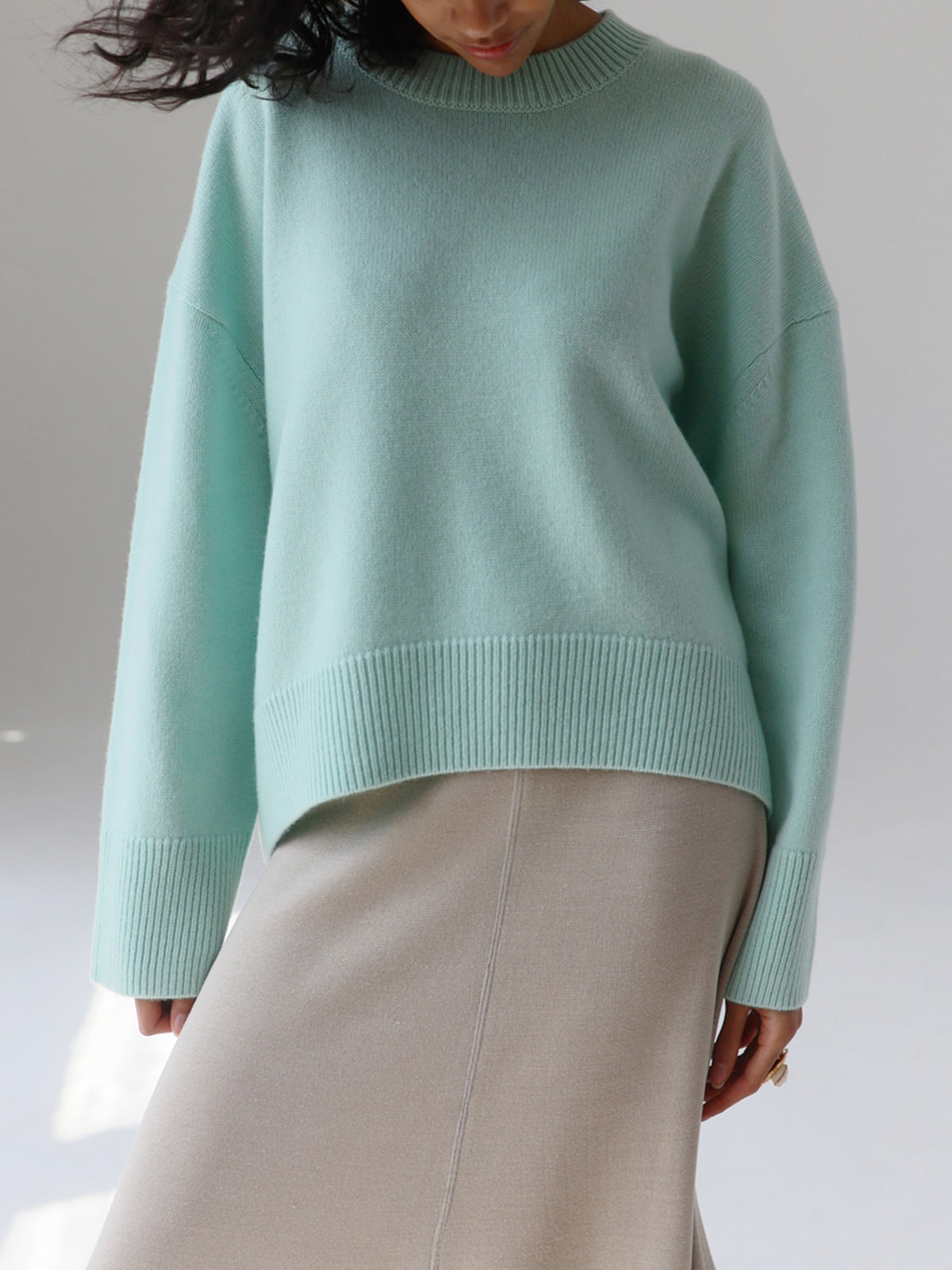 Cozy Luxe Stickad Sweatshirt
