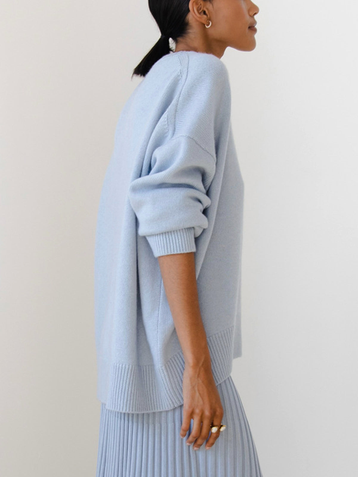 Cozy Luxe Stickad Sweatshirt