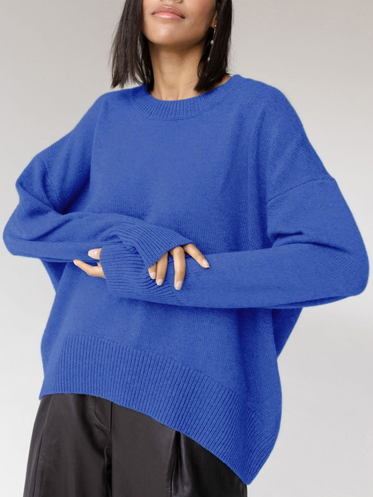 Cozy Luxe Stickad Sweatshirt