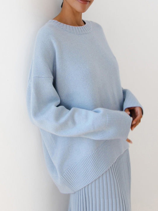 Cozy Luxe Stickad Sweatshirt